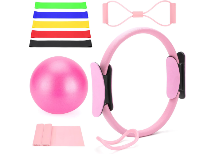 Pilates-Ring-Set für Heimtraining, Pilates-Equipment-Essentials-Set mit Magic Circle