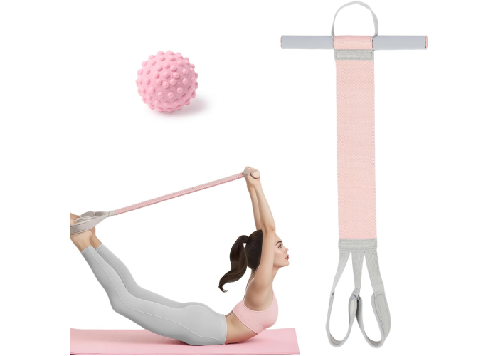 Widerstandsbänder mit Griffen, Yoga-Pedal-Trainingsbänder, Multifunktions-Klimmzugbänder